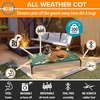 image:imageKampH Outdoor Elevated Dog Bed Cooling Raised Dog Bed Large 42x30in Green  Cool comfort outdoors large dog cot with hammock support washable dog bed metal frame quickdry meshGreen Mesh