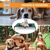 image:imageKampH Outdoor Elevated Dog Bed Cooling Raised Dog Bed Large 42x30in Green  Cool comfort outdoors large dog cot with hammock support washable dog bed metal frame quickdry meshGreenBlack Mesh