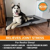 image:imageKampH Outdoor Elevated Dog Bed Cooling Raised Dog Bed Large 42x30in Green  Cool comfort outdoors large dog cot with hammock support washable dog bed metal frame quickdry meshGrayBlack Mesh
