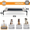 image:imageKampH Outdoor Elevated Dog Bed Cooling Raised Dog Bed Large 42x30in Green  Cool comfort outdoors large dog cot with hammock support washable dog bed metal frame quickdry meshTaupeBlack Mesh