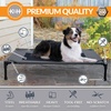 image:imageKampH Outdoor Elevated Dog Bed Cooling Raised Dog Bed Large 42x30in Green  Cool comfort outdoors large dog cot with hammock support washable dog bed metal frame quickdry meshCharcoalBlack Mesh