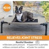 image:imageKampH Outdoor Elevated Dog Bed Cooling Raised Dog Bed Large 42x30in Green  Cool comfort outdoors large dog cot with hammock support washable dog bed metal frame quickdry meshTaupeBlack Mesh