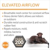 image:imageKampH Outdoor Elevated Dog Bed Cooling Raised Dog Bed Large 42x30in Green  Cool comfort outdoors large dog cot with hammock support washable dog bed metal frame quickdry meshCamoBlack Mesh