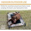 image:imageKampH Outdoor Elevated Dog Bed Cooling Raised Dog Bed Large 42x30in Green  Cool comfort outdoors large dog cot with hammock support washable dog bed metal frame quickdry meshCamoBlack Mesh
