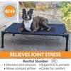 image:imageKampH Outdoor Elevated Dog Bed Cooling Raised Dog Bed Large 42x30in Green  Cool comfort outdoors large dog cot with hammock support washable dog bed metal frame quickdry meshBlueBlack Mesh