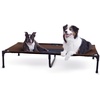 image:imageKampH Outdoor Elevated Dog Bed Cooling Raised Dog Bed Large 42x30in Green  Cool comfort outdoors large dog cot with hammock support washable dog bed metal frame quickdry meshChocolateBlack Mesh