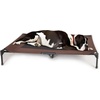 image:imageKampH Outdoor Elevated Dog Bed Cooling Raised Dog Bed Large 42x30in Green  Cool comfort outdoors large dog cot with hammock support washable dog bed metal frame quickdry meshChocolateBlack Mesh