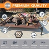 image:imageKampH Outdoor Elevated Dog Bed Cooling Raised Dog Bed Large 42x30in Green  Cool comfort outdoors large dog cot with hammock support washable dog bed metal frame quickdry meshChocolateBlack Mesh