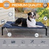 image:imageKampH Outdoor Elevated Dog Bed Cooling Raised Dog Bed Large 42x30in Green  Cool comfort outdoors large dog cot with hammock support washable dog bed metal frame quickdry meshBlueBlack Mesh