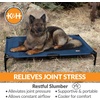 image:imageKampH Outdoor Elevated Dog Bed Cooling Raised Dog Bed Large 42x30in Green  Cool comfort outdoors large dog cot with hammock support washable dog bed metal frame quickdry meshBlueBlack Mesh