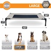 image:imageKampH Outdoor Elevated Dog Bed Cooling Raised Dog Bed Large 42x30in Green  Cool comfort outdoors large dog cot with hammock support washable dog bed metal frame quickdry meshTaupeBlack Mesh