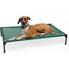 image:imageKampH Outdoor Elevated Dog Bed Cooling Raised Dog Bed Large 42x30in Green  Cool comfort outdoors large dog cot with hammock support washable dog bed metal frame quickdry meshGreen Mesh