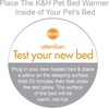 image:imageKampH Pet Bed Warmer Safety Listed Dog Heating Pad XL 255x1575in Tan  Create Your Own Heated Dog Bed with The KampH Warmer Waterproof Indoor Heated Warming Pad Insert Smart Automatic TemperatureXLarge