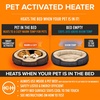 image:imageKampH Pet Bed Warmer Safety Listed Dog Heating Pad XL 255x1575in Tan  Create Your Own Heated Dog Bed with The KampH Warmer Waterproof Indoor Heated Warming Pad Insert Smart Automatic TemperatureXLarge