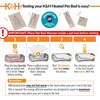 image:imageKampH Pet Bed Warmer Safety Listed Dog Heating Pad XL 255x1575in Tan  Create Your Own Heated Dog Bed with The KampH Warmer Waterproof Indoor Heated Warming Pad Insert Smart Automatic TemperatureLarge