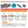 image:imageKampH Pet Bed Warmer Safety Listed Dog Heating Pad XL 265 X 1675in Gray  Create Your Own Heated Dog Bed with The KampH Warmer Waterproof Indoor Heated Warming Pad Insert Smart Automatic TemperatureGray
