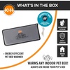 image:imageKampH Pet Bed Warmer Safety Listed Dog Heating Pad XL 265 X 1675in Gray  Create Your Own Heated Dog Bed with The KampH Warmer Waterproof Indoor Heated Warming Pad Insert Smart Automatic TemperatureGray