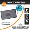 image:imageKampH Pet Bed Warmer Safety Listed Dog Heating Pad XL 265 X 1675in Gray  Create Your Own Heated Dog Bed with The KampH Warmer Waterproof Indoor Heated Warming Pad Insert Smart Automatic TemperatureGray