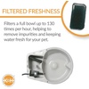 image:imageKampH Pet Products CleanFlow Filtered Water Bowl for Dogs Granite Medium 14 Gallon Bowl  1 Gallon Reservoir
