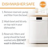 image:imageKampH Pet Products CleanFlow Filtered Water Bowl for Dogs Granite Medium 14 Gallon Bowl  1 Gallon Reservoir