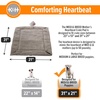 image:imageKampH Pet Products Mothers Heartbeat Puppy Crate Pad Gray Fleece Small Breed beat 14 X 22 InchesMediumlarge breed beat 21 X 31 Inches