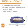 image:imageKampH Pet Products ThermalBowl Outdoor Heated Cat amp Dog Water Bowl Blue 96 Ounces96 Ounces
