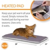 image:imageKampH Pet Products ThermoPet Mat Reversible Heated Pet Bed Mocha 14 X 28 InchesGray