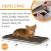 image:imageKampH Pet Products ThermoPet Mat Reversible Heated Pet Bed Mocha 14 X 28 InchesMocha