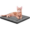 image:imageKampH SelfWarming Cat Bed Pad Self Heating Pad Small 21 X 17 OatmealChoco  Self Heating Cat Bed Pad for Outdoor Kitty Houses Thermal Mat for Indoor Pet Beds amp Furniture Machine WashableGrayBlack