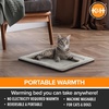 image:imageKampH SelfWarming Cat Bed Pad Self Heating Pad Small 21 X 17 OatmealChoco  Self Heating Cat Bed Pad for Outdoor Kitty Houses Thermal Mat for Indoor Pet Beds amp Furniture Machine WashableOatmealChocolate