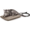 image:imageKampH Heating Pad LectroSoft Outdoor Pet Bed Safety Listed 36x25in 60W  Orthopedic Outdoor Heated Dog Bed Waterproof Cushion Flexible Design Automatic Warming Washable Cover Large TanSmall 14 X 18 Inches