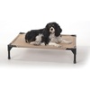 image:imageKampH Outdoor Elevated Dog Bed Cooling Raised Dog Bed Large 42x30in Green  Cool comfort outdoors large dog cot with hammock support washable dog bed metal frame quickdry meshTan Mesh