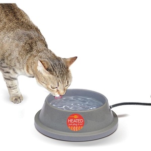 image:imageKampH Heated Water Bowl ThermalBowl for Cats amp Dogs Safety Listed 25W  Outdoor Water Stays Unfrozen In Winter Outdoor Heated Dog Dish for Pets Automatic No Freeze Anti Chew Cord 102 Ounces32 Ounces