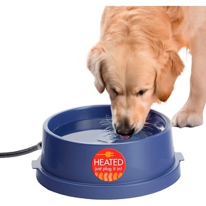 image:imageKampH Heated Water Bowl ThermalBowl for Cats amp Dogs Safety Listed 25W  Outdoor Water Stays Unfrozen In Winter Outdoor Heated Dog Dish for Pets Automatic No Freeze Anti Chew Cord 102 Ounces96 Ounces