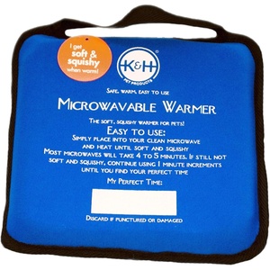image:imageKampH Pet Bed Warmer Microwavable Pet Heating Pad 9x9in Blue  MultiPurpose Heated Warming Pad for Cats and Dogs Cat Heating Pad Place Inside Pets Favorite Bed No Electricity Needed9 x 9