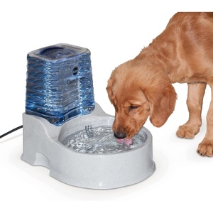 image:imageKampH Pet Products CleanFlow Filtered Water Bowl for Dogs Granite Medium 14 Gallon Bowl  1 Gallon Reservoir
