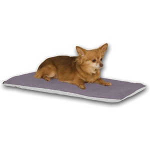 image:imageKampH Pet Products ThermoPet Mat Reversible Heated Pet Bed Mocha 14 X 28 InchesGray