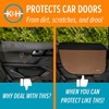 image:imageKampH Car Door Protector for Dogs 2 Pack  27x19in Tan  Waterproof Interior Pet Car Door Protector from Dog Scratching Stay Put Cover Design Fits Most Vehicles WashableTan