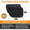image:imageKampH Car Door Protector for Dogs 2 Pack  27x19in Tan  Waterproof Interior Pet Car Door Protector from Dog Scratching Stay Put Cover Design Fits Most Vehicles WashableBlack