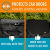 image:imageKampH Car Door Protector for Dogs 2 Pack  27x19in Tan  Waterproof Interior Pet Car Door Protector from Dog Scratching Stay Put Cover Design Fits Most Vehicles WashableBlack