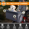 image:imageKampH Dog Bike Basket Travel Bicycle Basket for Pets Front Mount 16x12x10  Cat amp Small Dog Carrier for Bike Bicycle Basket with Safety Leash Soft Fleece Washable Liner Heavy Duty Metal FrameLarge Front Mount Basket