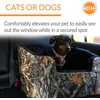 image:imageKampH Dog Car Seat Bucket Booster for Cats amp Dogs Small GrayCream  Better views on rides dog car seats for small dogs with bolster 2 tethers washable cover for 2 small dogs or 1 medium dogRealtree Edge