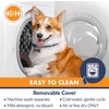image:imageKampH Dog Car Seat Bucket Booster for Cats amp Dogs Small GrayCream  Better views on rides dog car seats for small dogs with bolster 2 tethers washable cover for 2 small dogs or 1 medium dogGrayCream