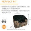 image:imageKampH Dog Car Seat Bucket Booster for Cats amp Dogs Small GrayCream  Better views on rides dog car seats for small dogs with bolster 2 tethers washable cover for 2 small dogs or 1 medium dogRealtree Edge
