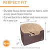 image:imageKampH Dog Car Seat Bucket Booster for Cats amp Dogs Small GrayCream  Better views on rides dog car seats for small dogs with bolster 2 tethers washable cover for 2 small dogs or 1 medium dogTanTan
