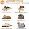 image:imageKampH Dog Car Seat Bucket Booster for Cats amp Dogs Small GrayCream  Better views on rides dog car seats for small dogs with bolster 2 tethers washable cover for 2 small dogs or 1 medium dogTanTan