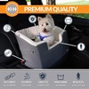 image:imageKampH Dog Car Seat Bucket Booster for Cats amp Dogs Small GrayCream  Better views on rides dog car seats for small dogs with bolster 2 tethers washable cover for 2 small dogs or 1 medium dogGrayCream