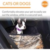image:imageKampH Dog Car Seat Bucket Booster for Cats amp Dogs Small GrayCream  Better views on rides dog car seats for small dogs with bolster 2 tethers washable cover for 2 small dogs or 1 medium dogRealtree Edge