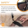 image:imageKampH Dog Car Seat Bucket Booster for Cats amp Dogs Small GrayCream  Better views on rides dog car seats for small dogs with bolster 2 tethers washable cover for 2 small dogs or 1 medium dogTanTan