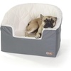 image:imageKampH Dog Car Seat Bucket Booster for Cats amp Dogs Small GrayCream  Better views on rides dog car seats for small dogs with bolster 2 tethers washable cover for 2 small dogs or 1 medium dogGrayCream